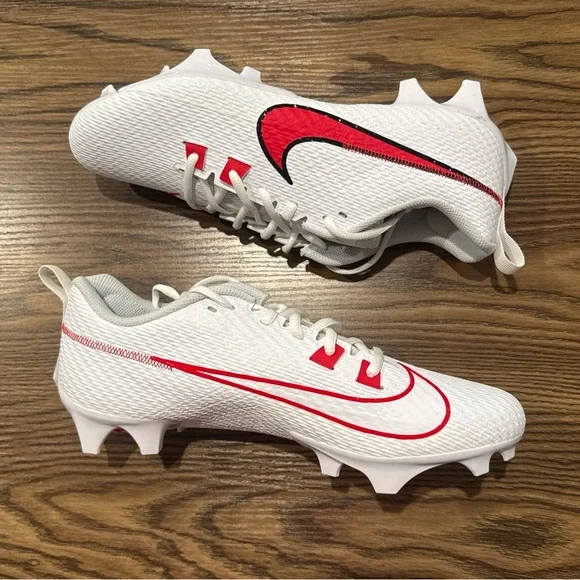 Size 11 Nike Vapor Edge Speed 360 2 Football Cleats White/Red FN7764-106 NEW